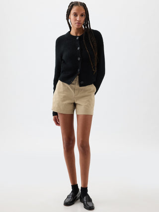 Short Talle Medio con Bolsillos de Algodón