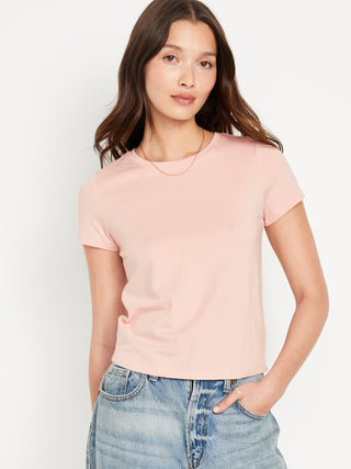 Camiseta Manga Corta Acanalada