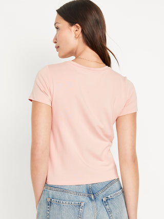 Camiseta Manga Corta Acanalada