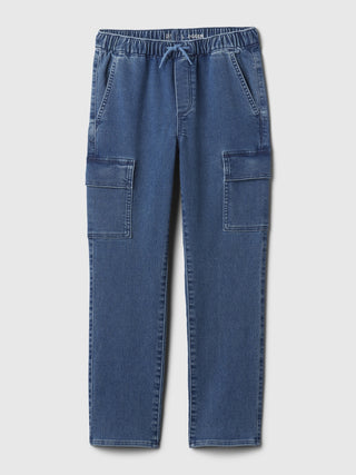 Jeans Cargo con Cintura Elástica, Niño