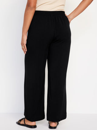 Pantalón Talle Alto con Cintura Elástica