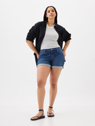 Short Denim Tiro Medio