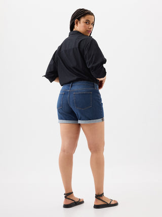 Short Denim Tiro Medio