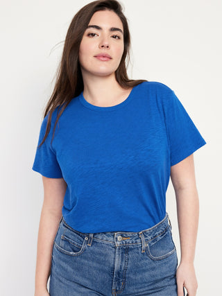 Camiseta Básica con Cuello Redondo