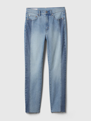 Jeans Skinny Talle Alto con Bolsillos