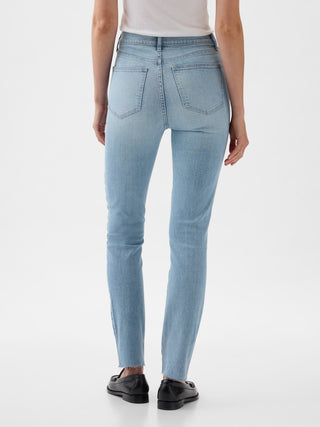 Jeans Skinny Talle Alto con Bolsillos