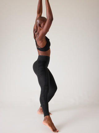 Salutation Leggings Talle Alto con Malla