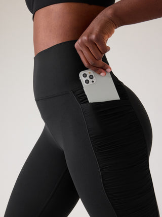 Salutation Leggings Talle Alto con Malla