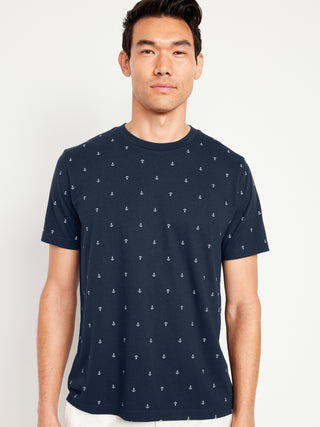 Camiseta Manga Corta con Cuello Redondo