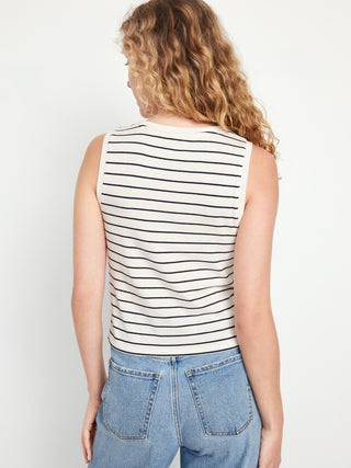 Blusa Cuello Redondo sin Mangas