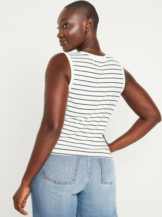 Blusa Cuello Redondo sin Mangas