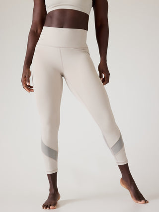 Salutation Legging Talle Alto con Detalle Malla