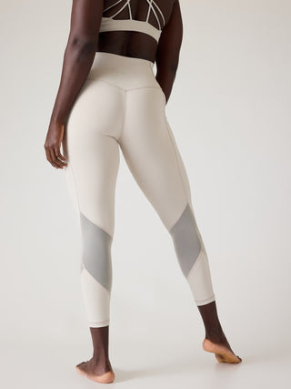 Salutation Legging Talle Alto con Detalle Malla