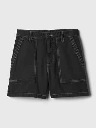 Short Denim Talle Medio con Bolsillos
