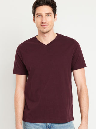 Camiseta con Cuello V de Canalé