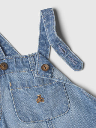 Enterizo Denim con Algodón Orgánico, Bebé