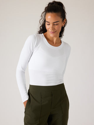 Camiseta sin Costuras con Cuello Redondo
