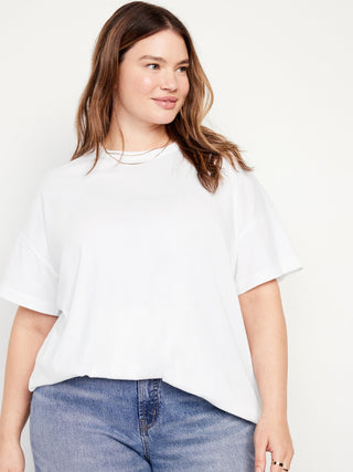 Camiseta Cuello Redondo de Algodón
