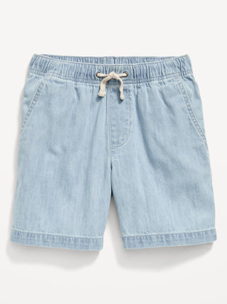 Short Denim con Cintura Elástica, Niño