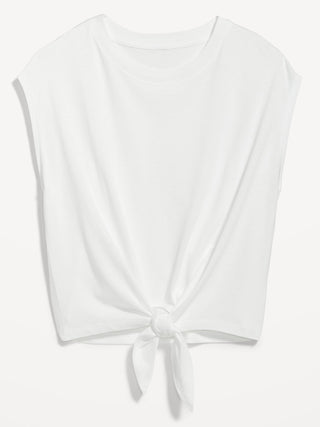 Blusa Cuello Redondo de Punto Acanalado