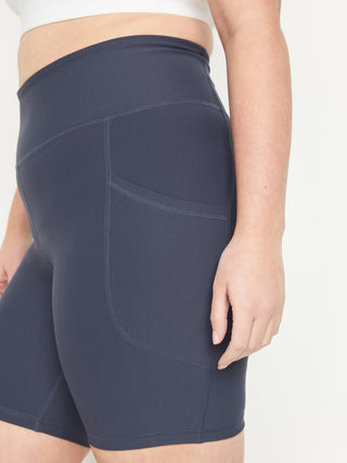 Short Deportivo Talle Alto con Bolsillos