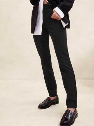 Pantalón Skinny Talle Medio con Bolsillos