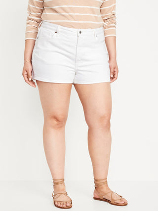 Short Denim Talle Alto con Bolsillos