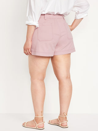 Short Talle Alto con Bolsillos