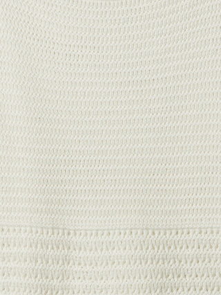 Blusa sin Mangas con Detalle Crochet