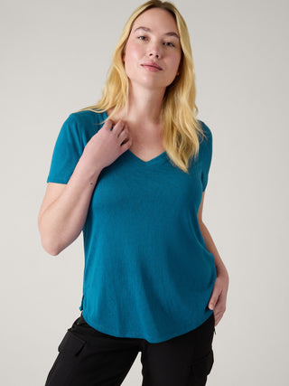 Camiseta Manga Corta Cuello V