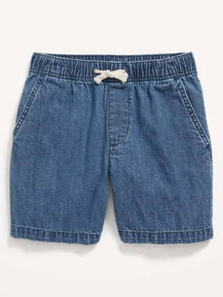 Short Denim con Cintura Elástica, Niño