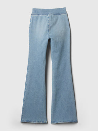 Jeans Acampanados Talle Alto con Cintura Elástica, Niña