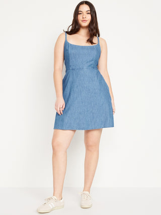 Vestido Midi de Tirantes Denim