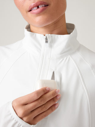Chaqueta Cuello Alto con Cremallera