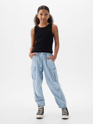 Jeans Denim con Cintura Elástica, Niña