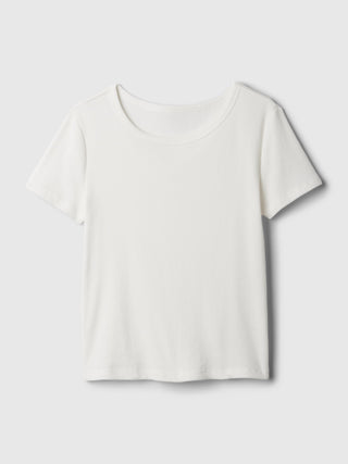 Camiseta Manga Corta de Canalé, Niña