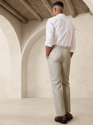Pantalón Entallado de Algodón
