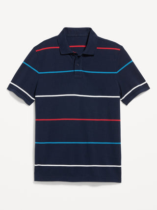 Polo Manga Corta con Estampado Rayas