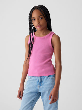 Camiseta sin Mangas Acanalada, Niña