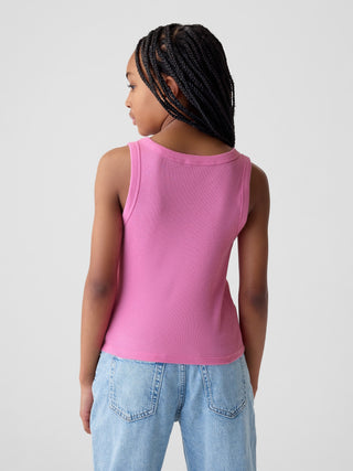 Camiseta sin Mangas Acanalada, Niña