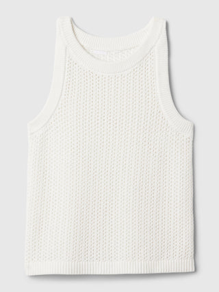 Camiseta sin Mangas de Crochet, Niña