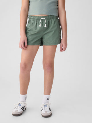 Short con Cintura Elástica de Algodón, Niña