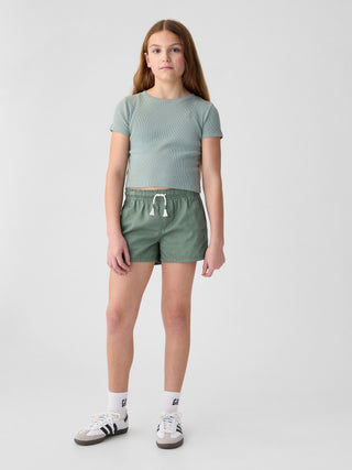 Short con Cintura Elástica y Bolsillos, Niña