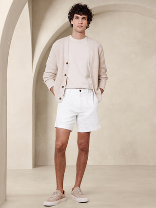 Short Talle Medio de Lino