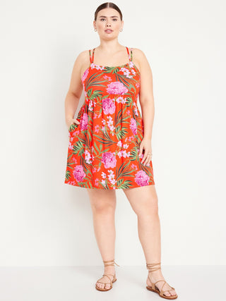 Vestido de Tirantes con Espalda Cruzada