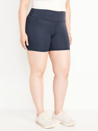Short Deportivo Talle Alto con Cintura Elástica