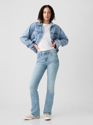 Jeans Talle Medio con Bolsillos
