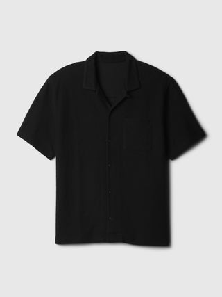 Camisa Oversize Manga Corta de Algodón