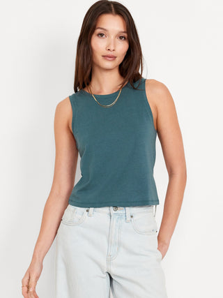 Blusa Cuello Redondo sin Mangas