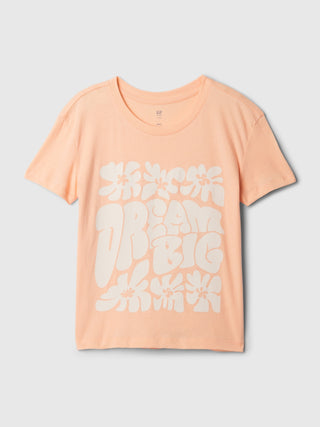 Camiseta Manga Corta con Gráfico, Niña